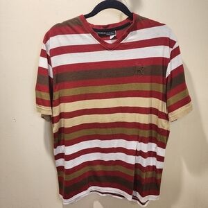 ROCAWEAR stripes men's tshirt size M